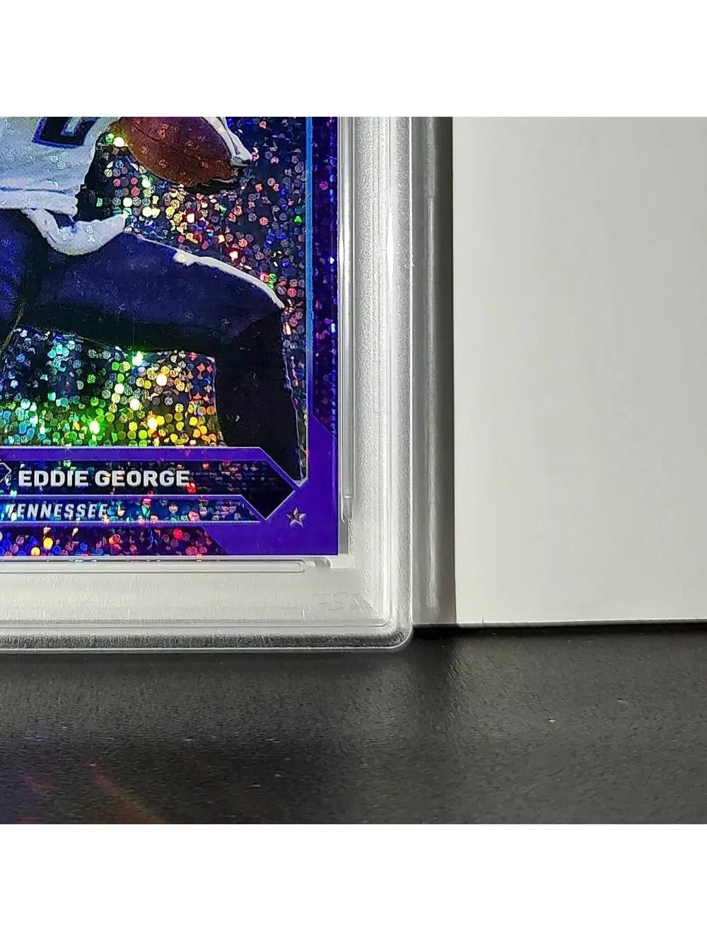 Eddie George 2023 Topps Chrome 012/250 #34 Purple Speckle Refractors PSA 9 Mint